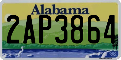 AL license plate 2AP3864