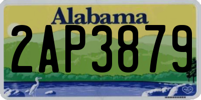 AL license plate 2AP3879