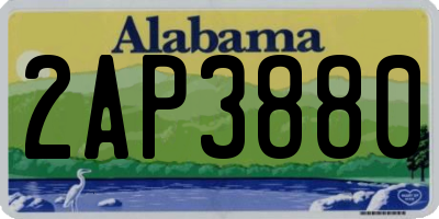 AL license plate 2AP3880