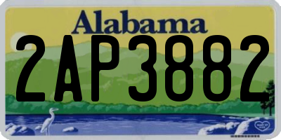 AL license plate 2AP3882