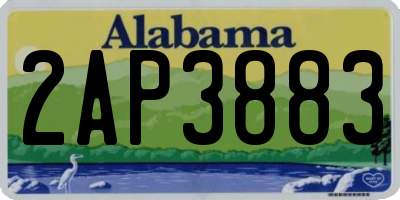 AL license plate 2AP3883