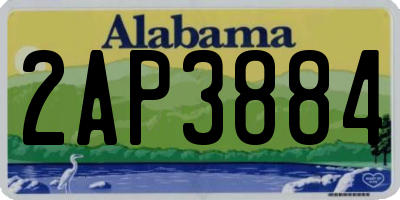 AL license plate 2AP3884