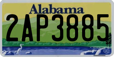 AL license plate 2AP3885