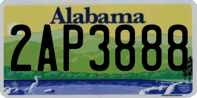 AL license plate 2AP3888