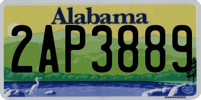 AL license plate 2AP3889