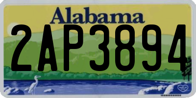 AL license plate 2AP3894