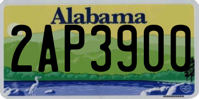 AL license plate 2AP3900