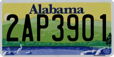 AL license plate 2AP3901