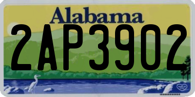 AL license plate 2AP3902