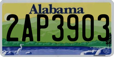 AL license plate 2AP3903