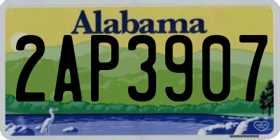 AL license plate 2AP3907