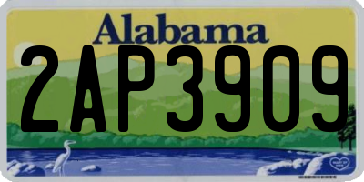 AL license plate 2AP3909