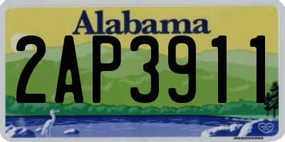 AL license plate 2AP3911