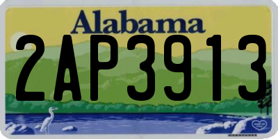 AL license plate 2AP3913