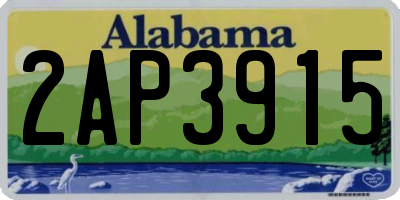 AL license plate 2AP3915