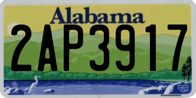AL license plate 2AP3917