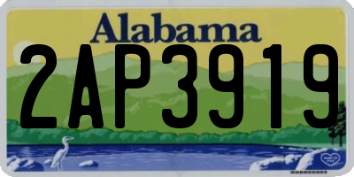 AL license plate 2AP3919