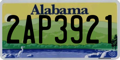 AL license plate 2AP3921