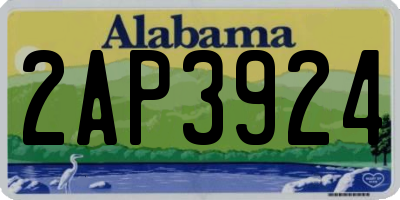 AL license plate 2AP3924