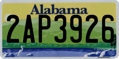 AL license plate 2AP3926