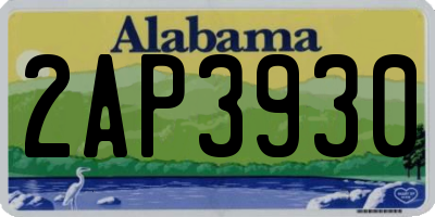 AL license plate 2AP3930