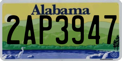 AL license plate 2AP3947