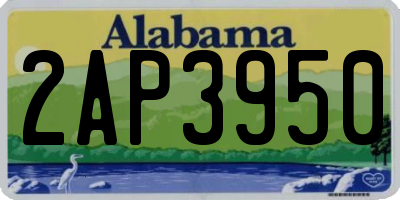 AL license plate 2AP3950