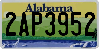 AL license plate 2AP3952