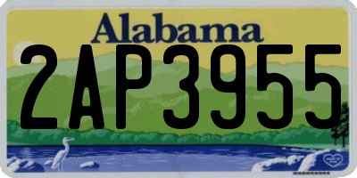 AL license plate 2AP3955