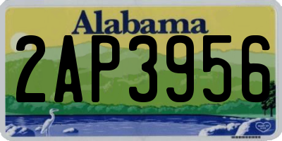 AL license plate 2AP3956