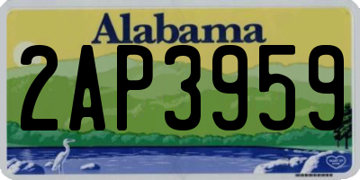 AL license plate 2AP3959