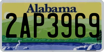 AL license plate 2AP3969
