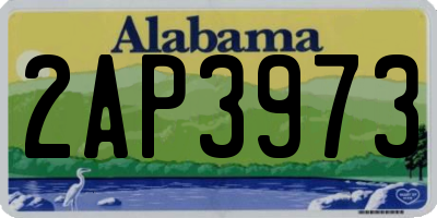 AL license plate 2AP3973