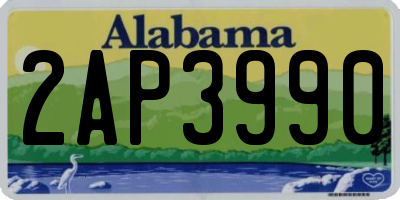 AL license plate 2AP3990