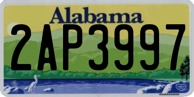 AL license plate 2AP3997