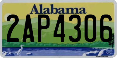 AL license plate 2AP4306