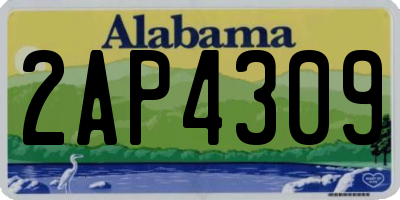 AL license plate 2AP4309