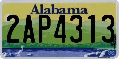 AL license plate 2AP4313