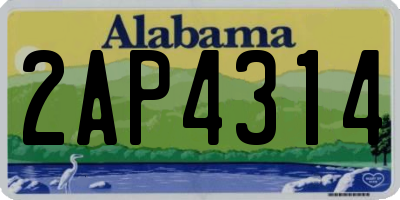 AL license plate 2AP4314