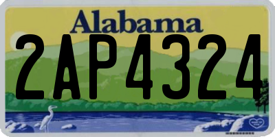 AL license plate 2AP4324
