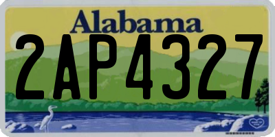 AL license plate 2AP4327