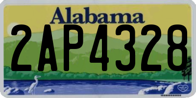 AL license plate 2AP4328