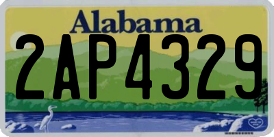 AL license plate 2AP4329