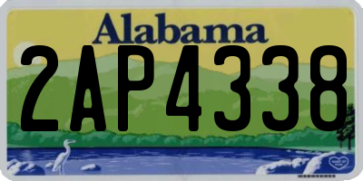 AL license plate 2AP4338