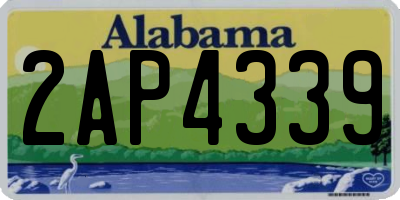 AL license plate 2AP4339