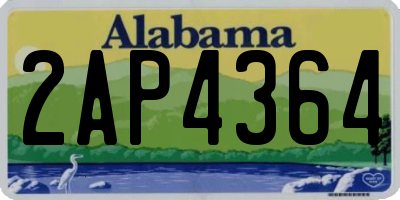 AL license plate 2AP4364