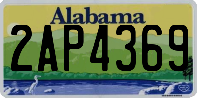 AL license plate 2AP4369