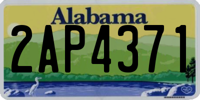 AL license plate 2AP4371