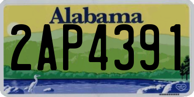 AL license plate 2AP4391