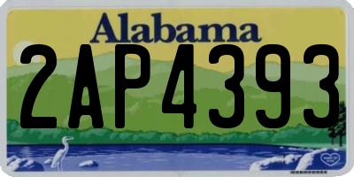 AL license plate 2AP4393